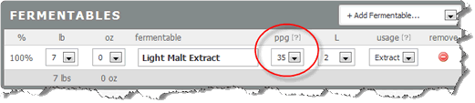 Calculate Original Gravity PPG Brewgr